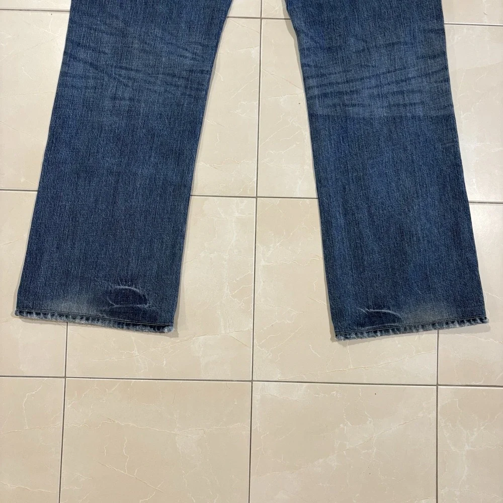 Vintage Abercrombie Fitch Kilburn Low Rise Boot Cut Jeans Men's 32x30 Blue Y2K